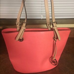Michael Kors Corral/Pink Leather Handbag